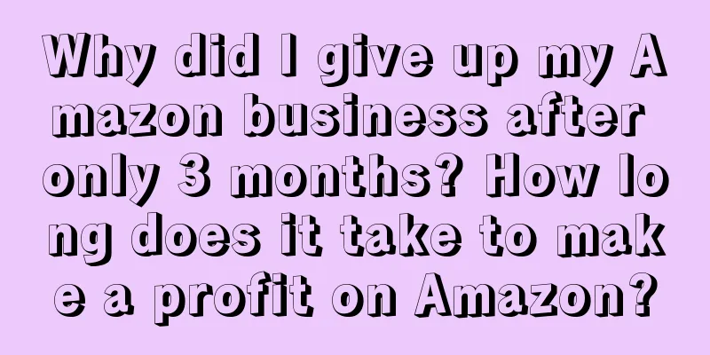 Why did I give up my Amazon business after only 3 months? How long does it take to make a profit on Amazon?