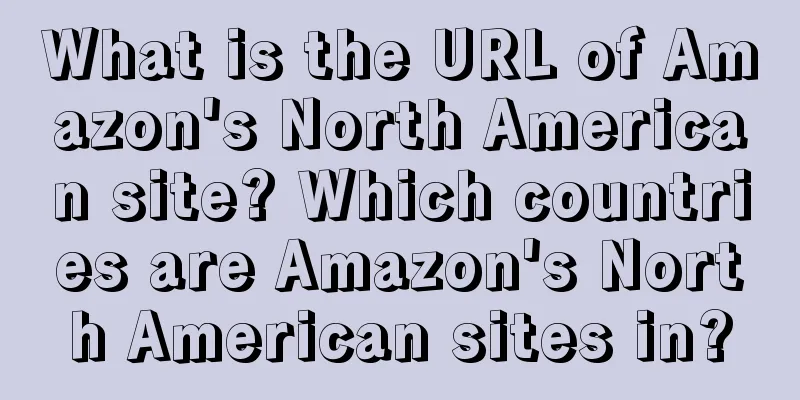 What is the URL of Amazon's North American site? Which countries are Amazon's North American sites in?
