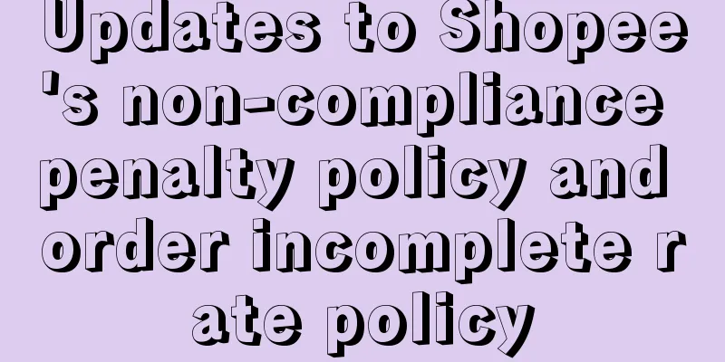 Updates to Shopee's non-compliance penalty policy and order incomplete rate policy