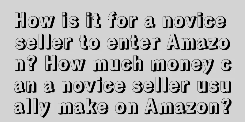How is it for a novice seller to enter Amazon? How much money can a novice seller usually make on Amazon?