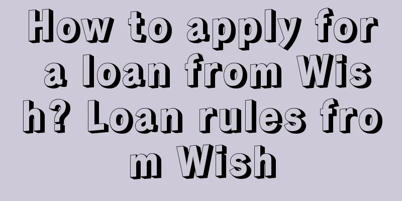 How to apply for a loan from Wish? Loan rules from Wish