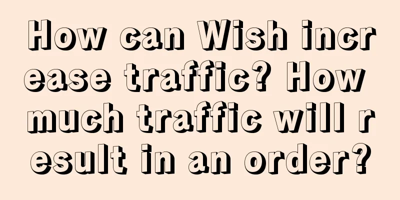 How can Wish increase traffic? How much traffic will result in an order?
