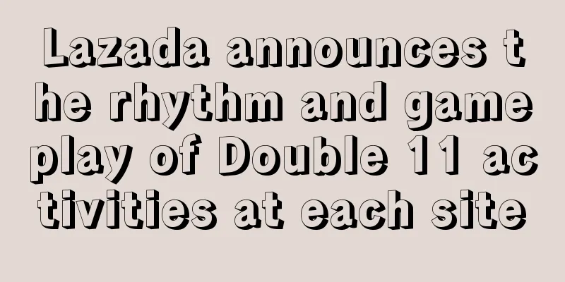Lazada announces the rhythm and gameplay of Double 11 activities at each site