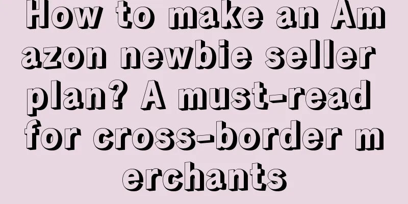 How to make an Amazon newbie seller plan? A must-read for cross-border merchants