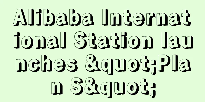 Alibaba International Station launches "Plan S"