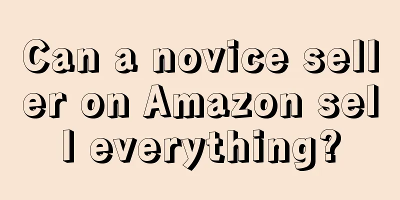Can a novice seller on Amazon sell everything?