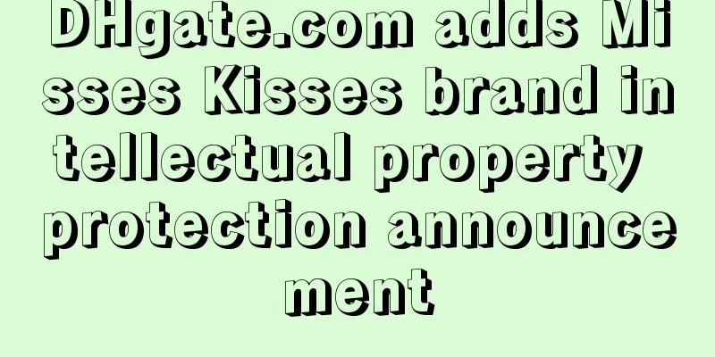 DHgate.com adds Misses Kisses brand intellectual property protection announcement