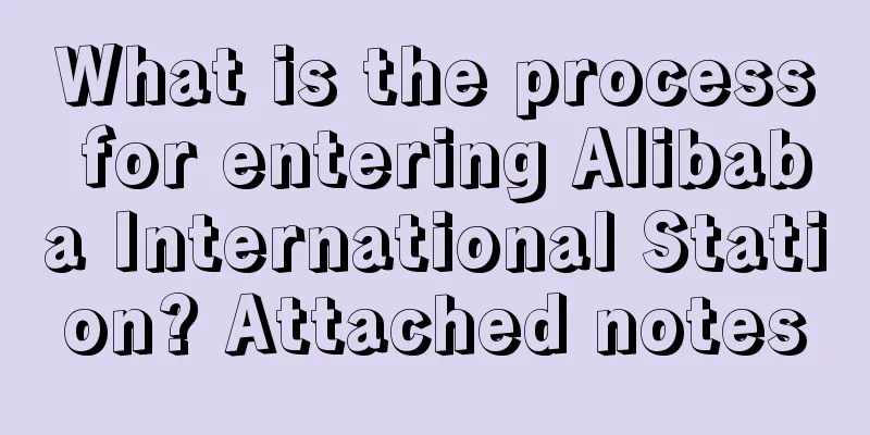 What is the process for entering Alibaba International Station? Attached notes