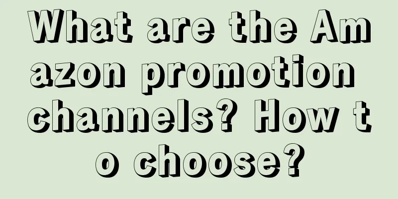 What are the Amazon promotion channels? How to choose?