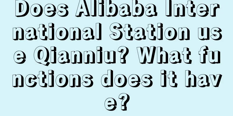 Does Alibaba International Station use Qianniu? What functions does it have?