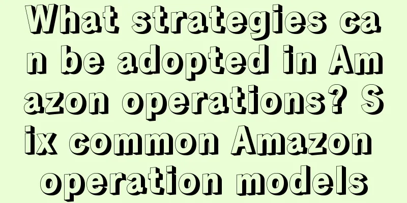 What strategies can be adopted in Amazon operations? Six common Amazon operation models