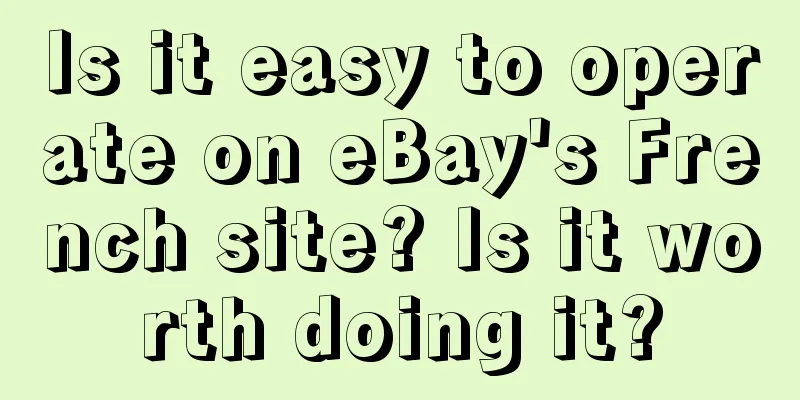 Is it easy to operate on eBay's French site? Is it worth doing it?