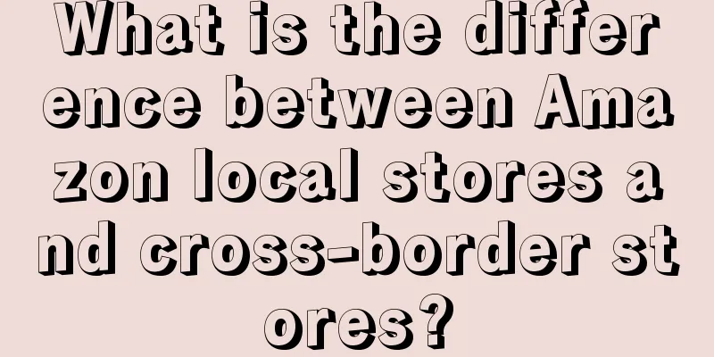 What is the difference between Amazon local stores and cross-border stores?