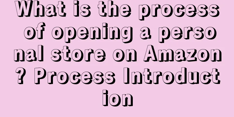 What is the process of opening a personal store on Amazon? Process Introduction