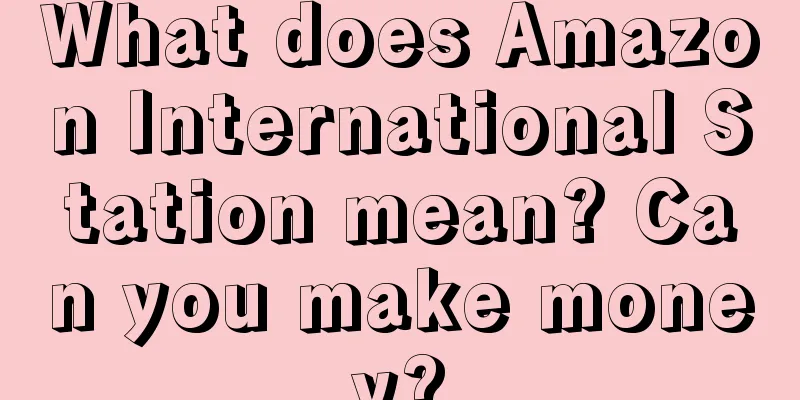 What does Amazon International Station mean? Can you make money?