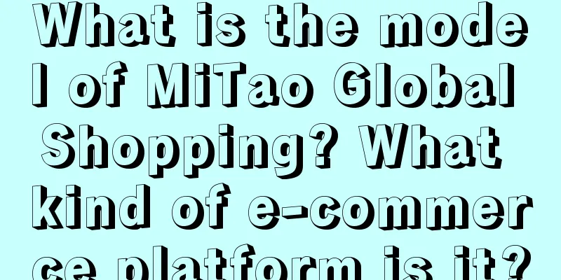 What is the model of MiTao Global Shopping? What kind of e-commerce platform is it?