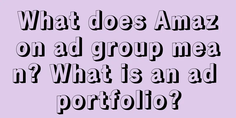 What does Amazon ad group mean? What is an ad portfolio?