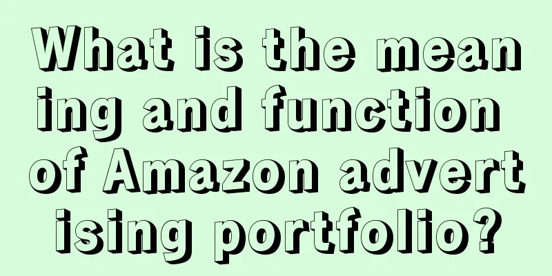 What is the meaning and function of Amazon advertising portfolio?