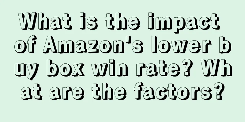 What is the impact of Amazon's lower buy box win rate? What are the factors?