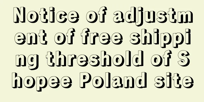 Notice of adjustment of free shipping threshold of Shopee Poland site