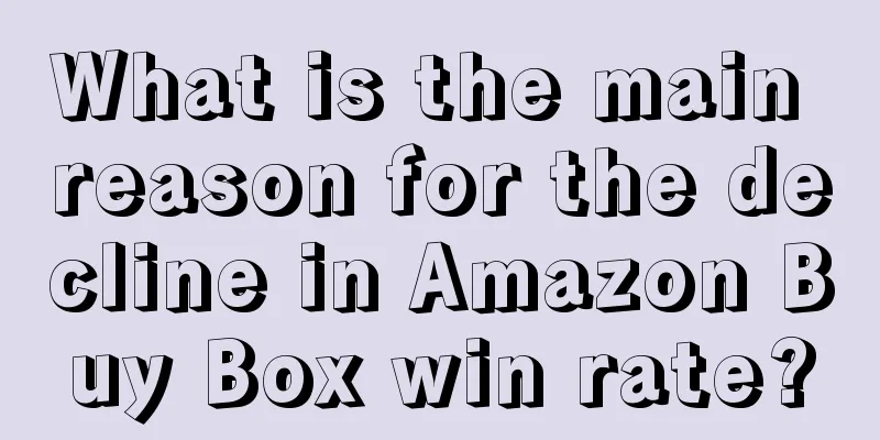 What is the main reason for the decline in Amazon Buy Box win rate?