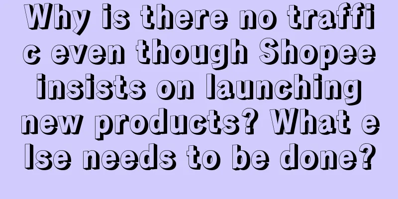 Why is there no traffic even though Shopee insists on launching new products? What else needs to be done?