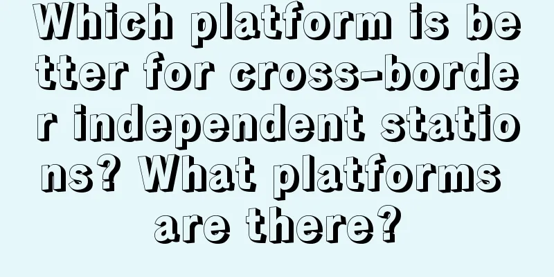 Which platform is better for cross-border independent stations? What platforms are there?