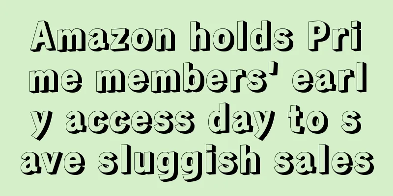 Amazon holds Prime members' early access day to save sluggish sales