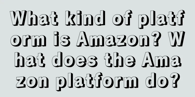 What kind of platform is Amazon? What does the Amazon platform do?