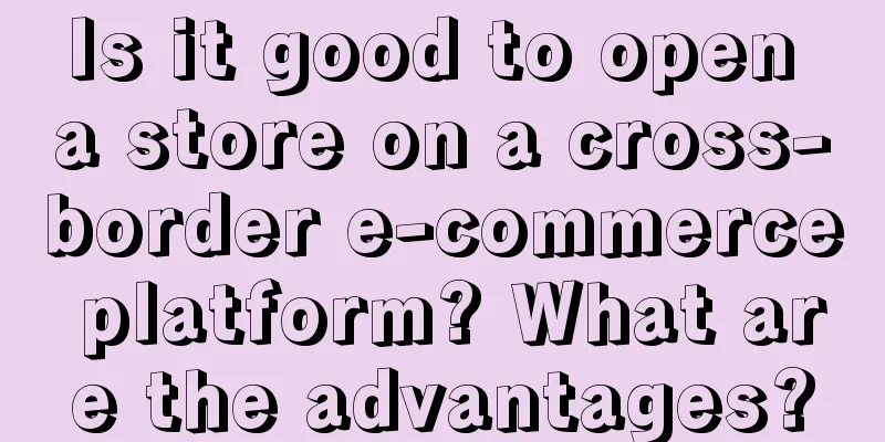Is it good to open a store on a cross-border e-commerce platform? What are the advantages?