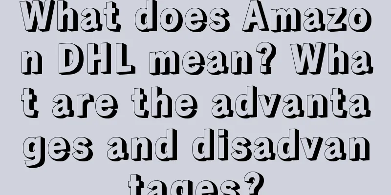 What does Amazon DHL mean? What are the advantages and disadvantages?