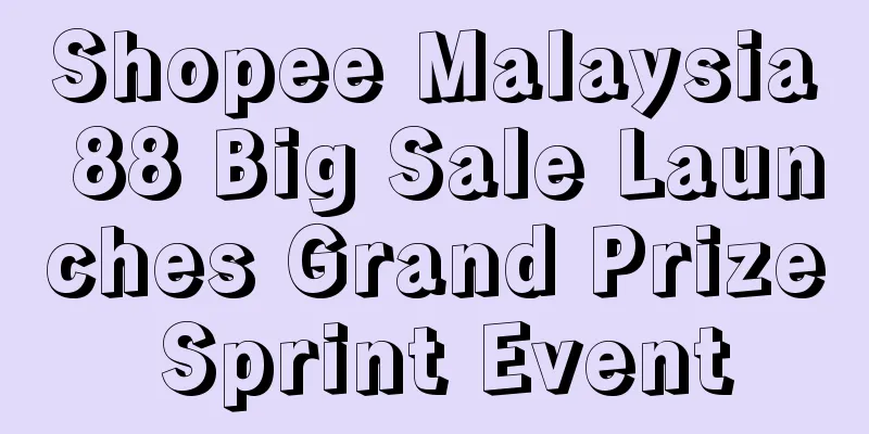 Shopee Malaysia 88 Big Sale Launches Grand Prize Sprint Event