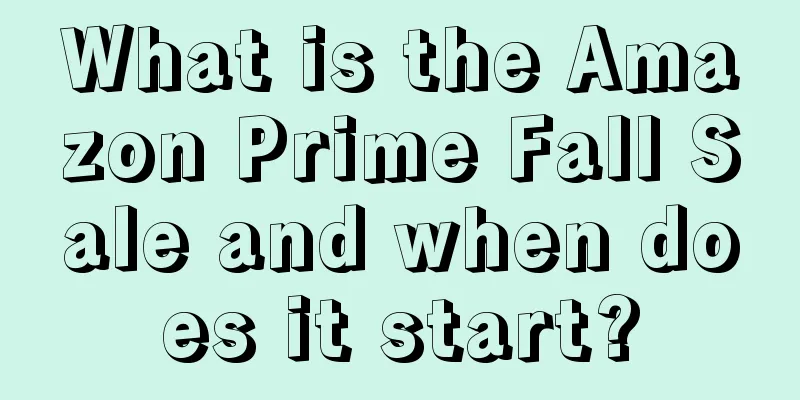 What is the Amazon Prime Fall Sale and when does it start?