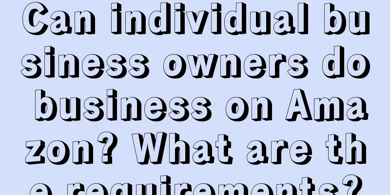 Can individual business owners do business on Amazon? What are the requirements?
