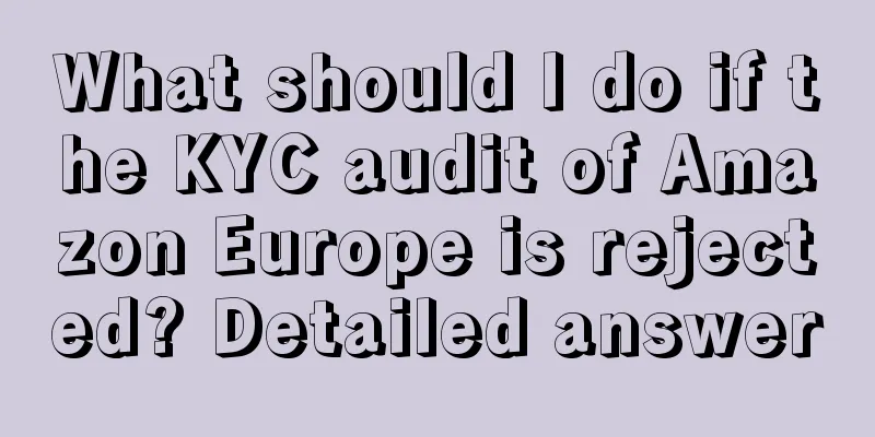 What should I do if the KYC audit of Amazon Europe is rejected? Detailed answer