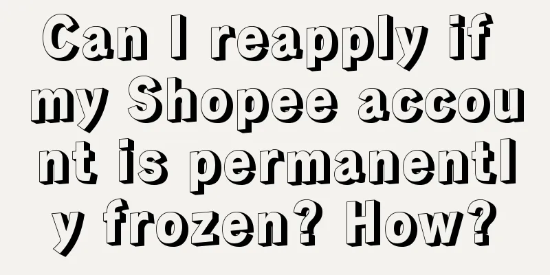 Can I reapply if my Shopee account is permanently frozen? How?
