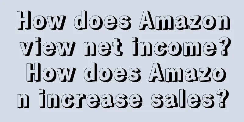 How does Amazon view net income? How does Amazon increase sales?