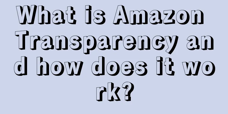 What is Amazon Transparency and how does it work?