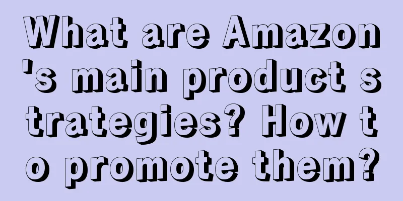 What are Amazon's main product strategies? How to promote them?