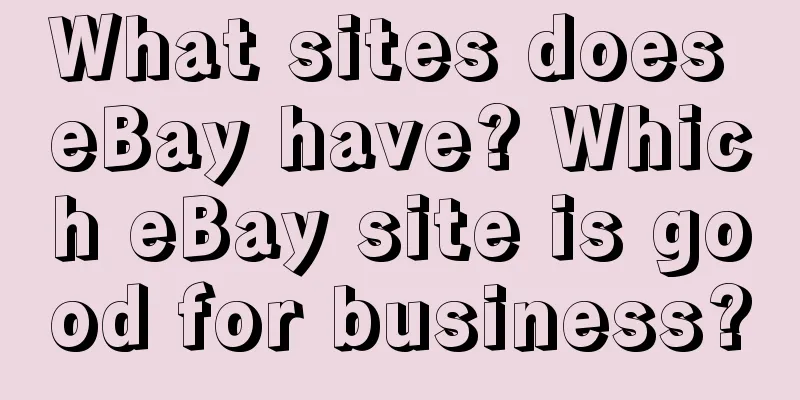 What sites does eBay have? Which eBay site is good for business?