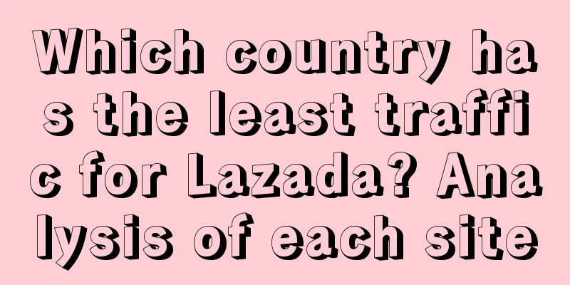 Which country has the least traffic for Lazada? Analysis of each site