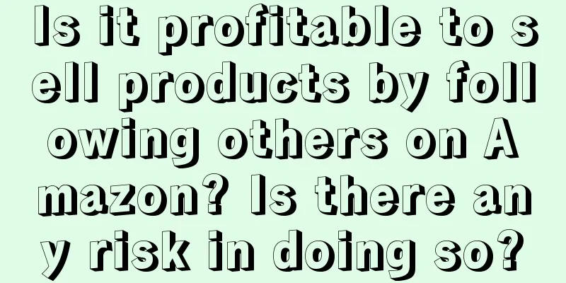 Is it profitable to sell products by following others on Amazon? Is there any risk in doing so?