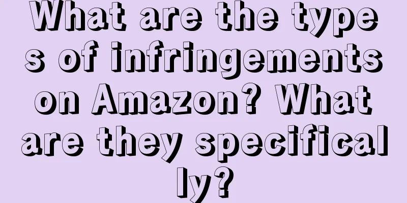 What are the types of infringements on Amazon? What are they specifically?
