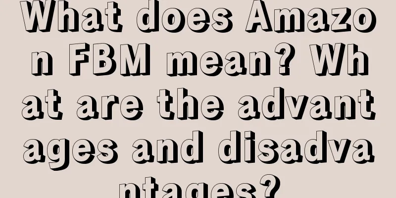 What does Amazon FBM mean? What are the advantages and disadvantages?