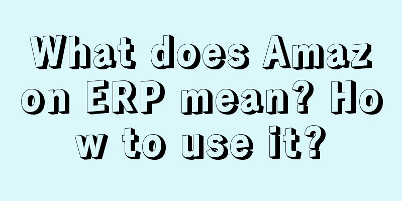 What does Amazon ERP mean? How to use it?