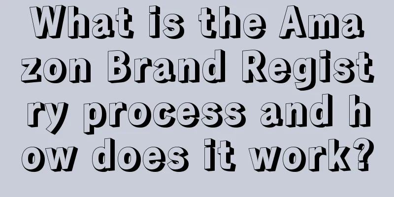 What is the Amazon Brand Registry process and how does it work?