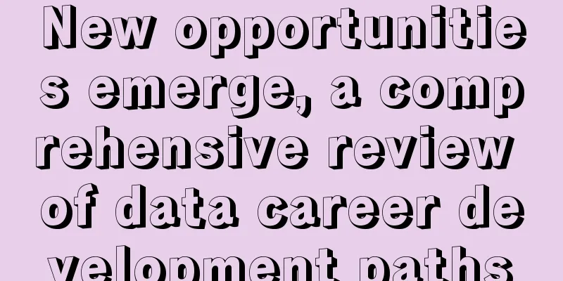 New opportunities emerge, a comprehensive review of data career development paths