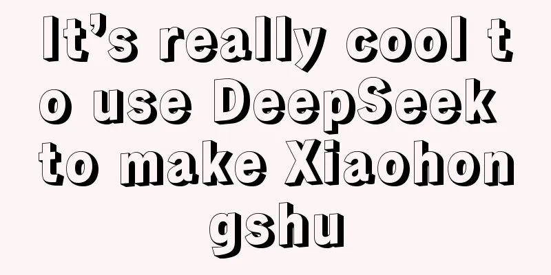 It’s really cool to use DeepSeek to make Xiaohongshu
