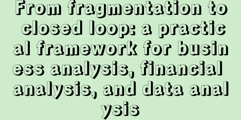 From fragmentation to closed loop: a practical framework for business analysis, financial analysis, and data analysis