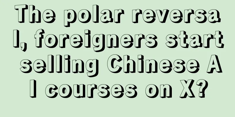 The polar reversal, foreigners start selling Chinese AI courses on X?